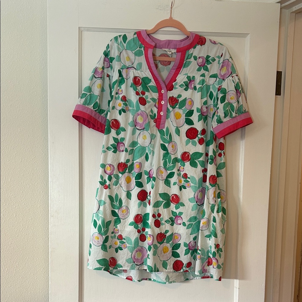 Entro Pink and Red Floral Dress